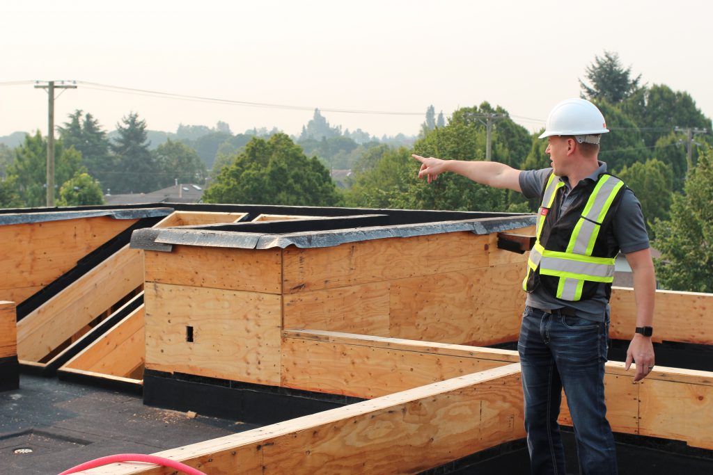 Dave deBruyn of inHaus surveys the Hayden's rooftop view.