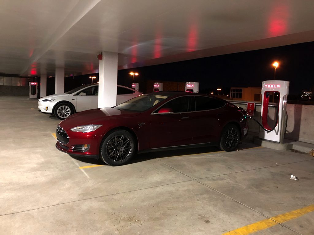Southgate Mall Tesla charging stations